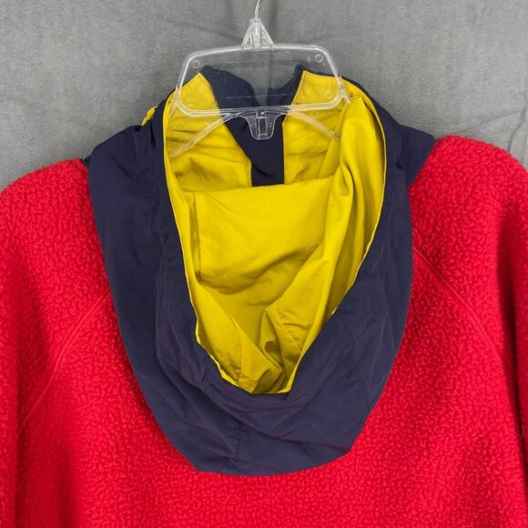 VTG Polo Ralph Lauren Hoodie Mens Small Red HI Tech Hybrid Fleece Drawstring - Picture 10 of 13